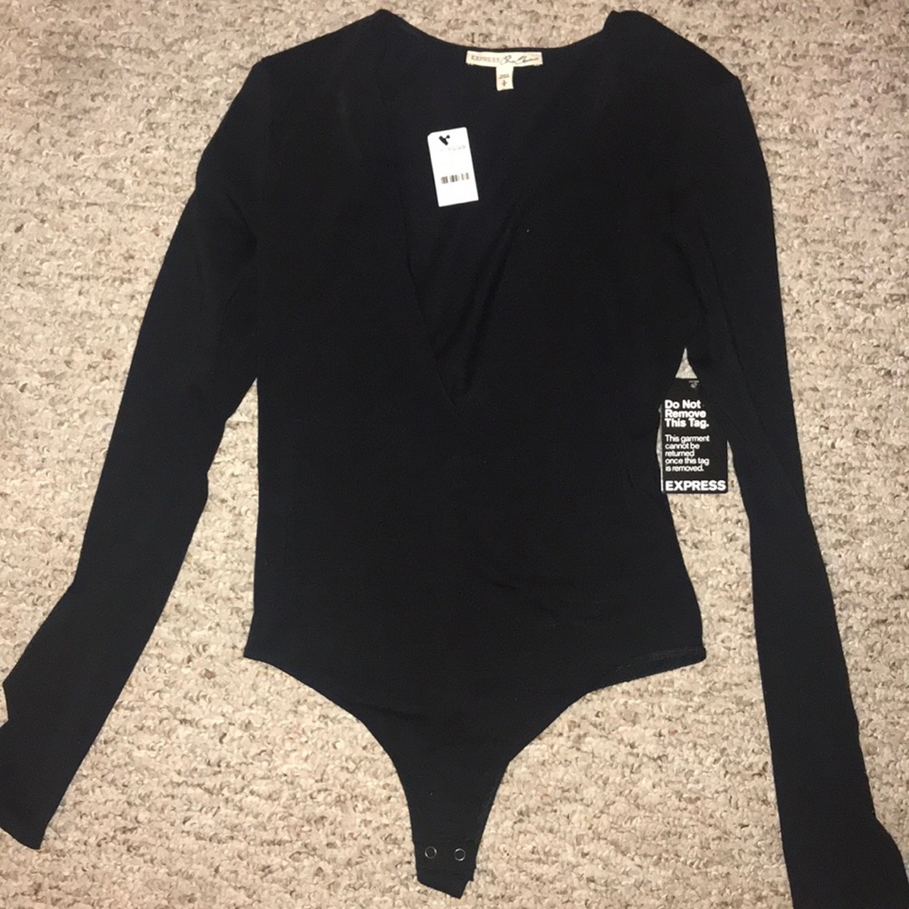 Express deep V bodysuit